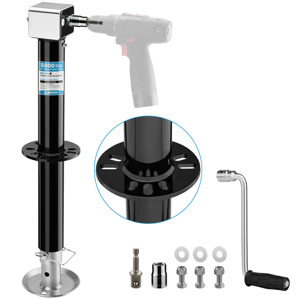 A-Frame Trailer Tongue Jack, 5000 lbs