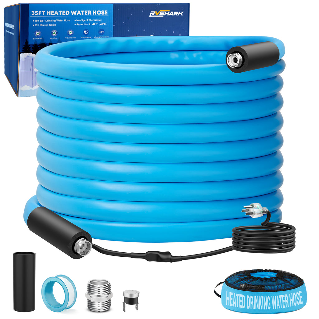 35 ft Heated RV Water Hose