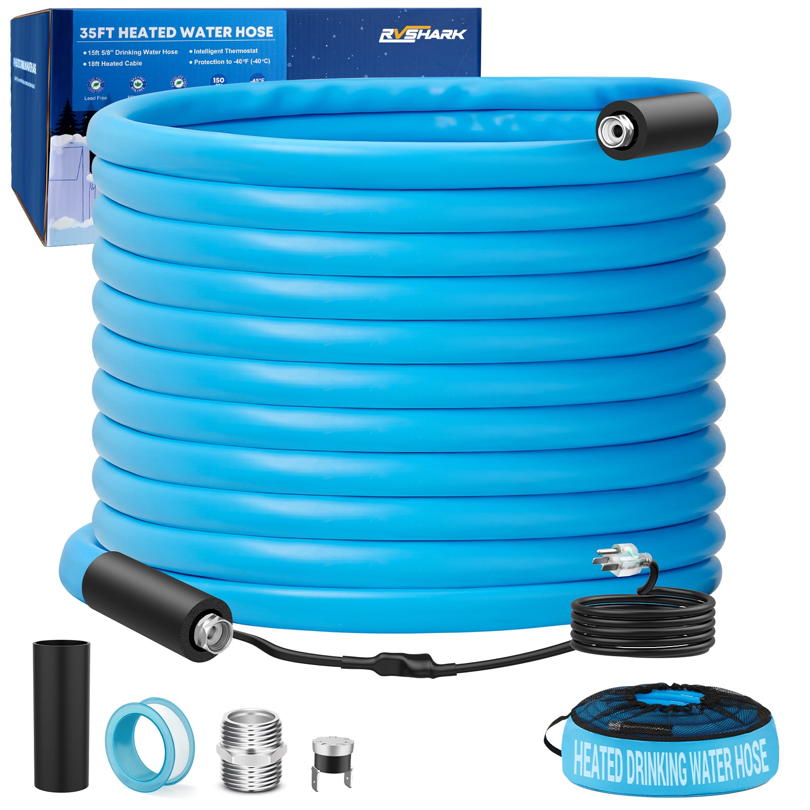 50 ft Heated RV Water Hose