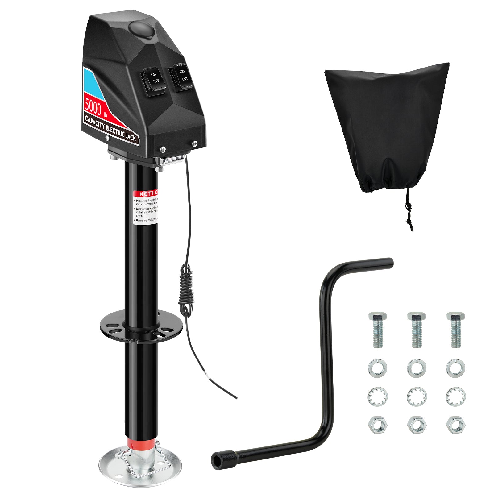 RV Electric Tongue Jack 5000lbs