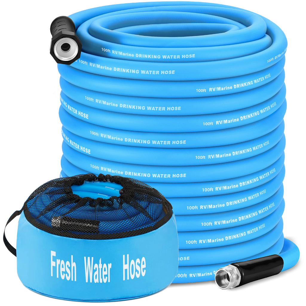 RV Water Hose 100 ft with Storage Bag