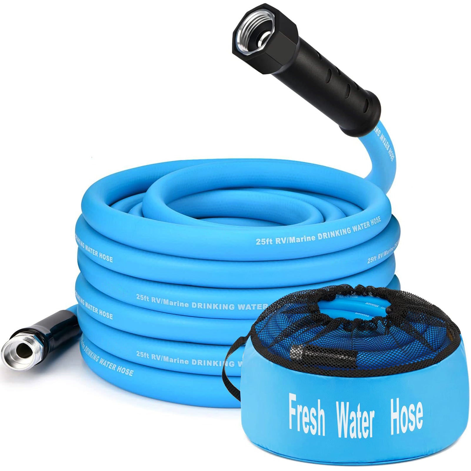 RV Water Hose 25 ft with Storage Bag