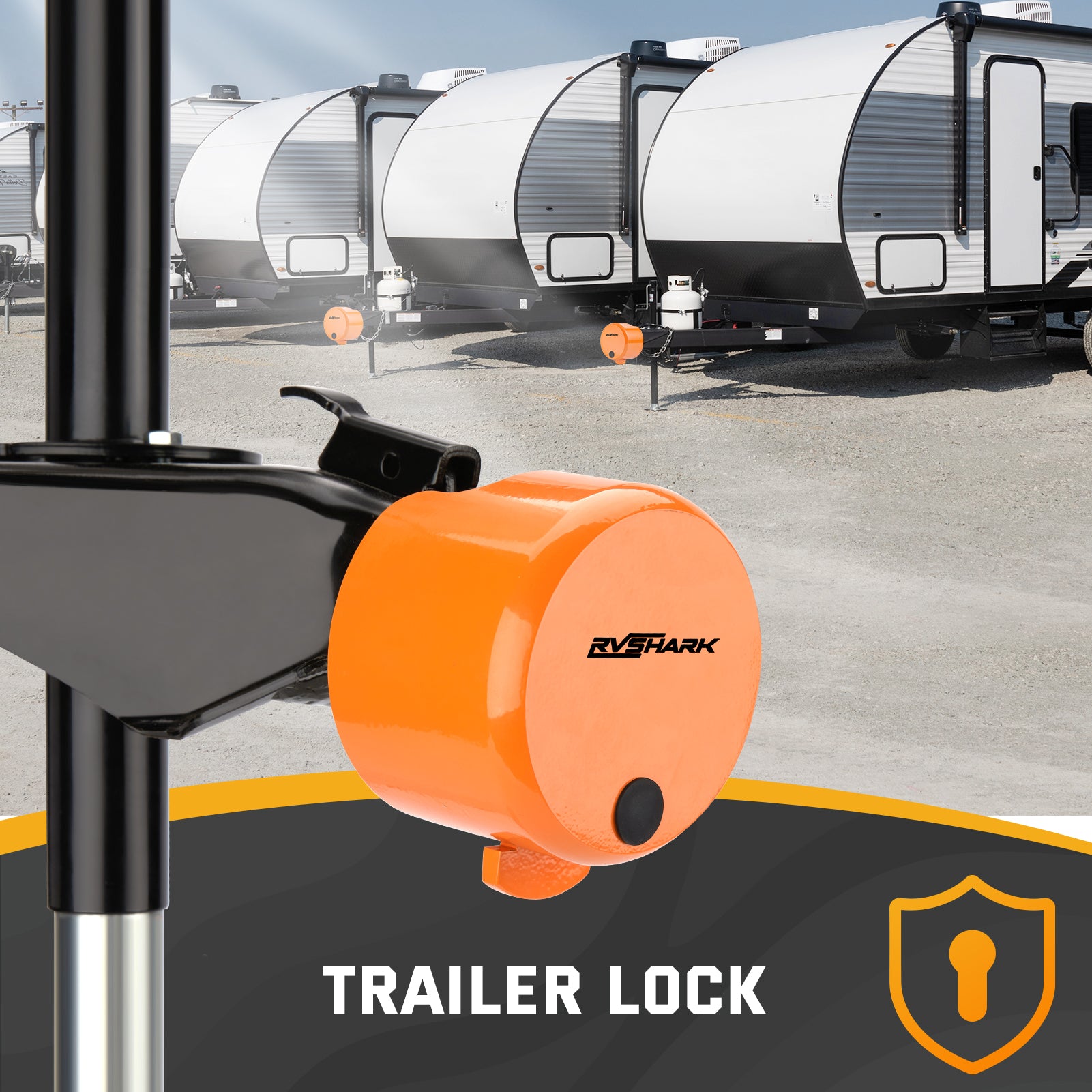Heavy Duty Trailer Coupler Lock