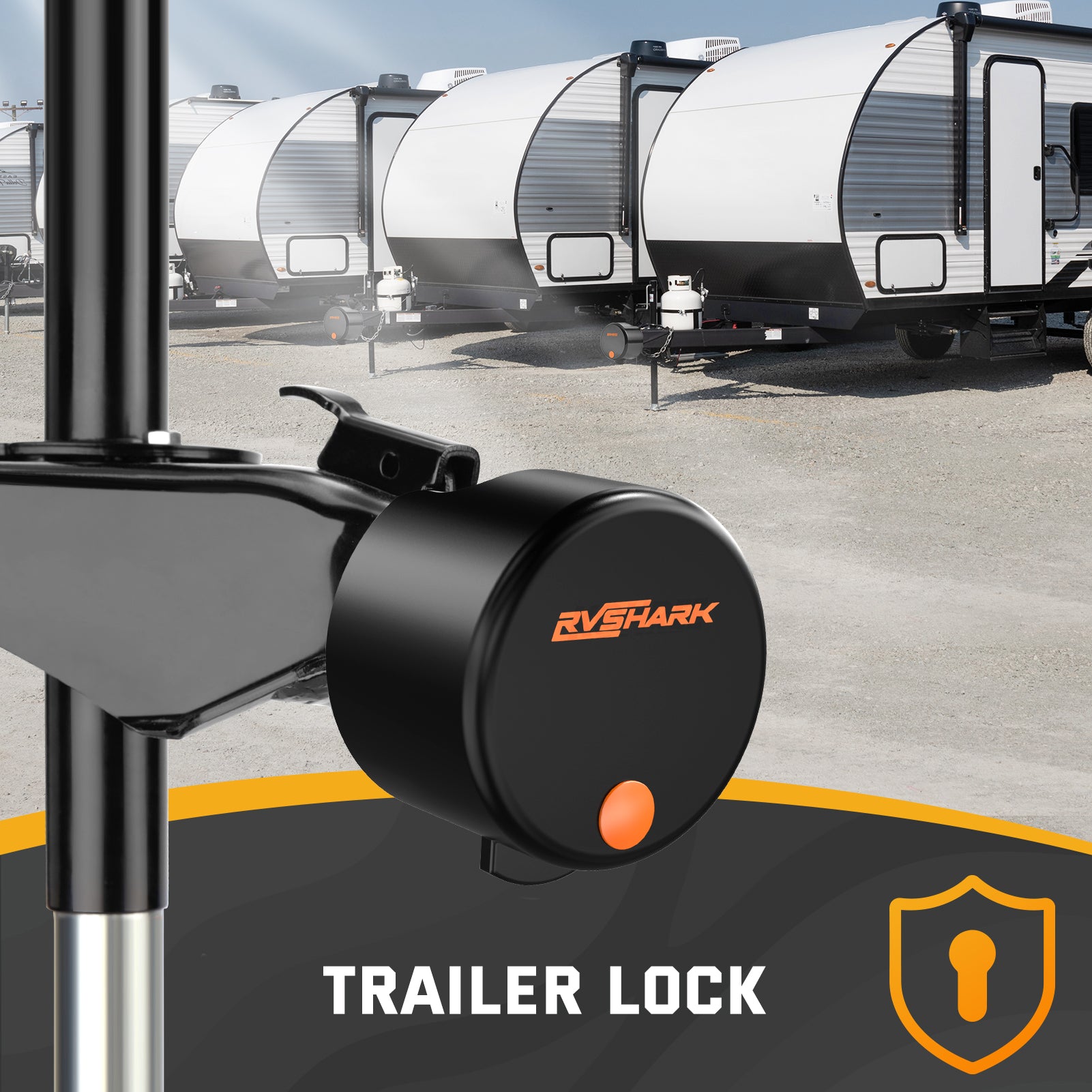 Heavy Duty Trailer Coupler Lock