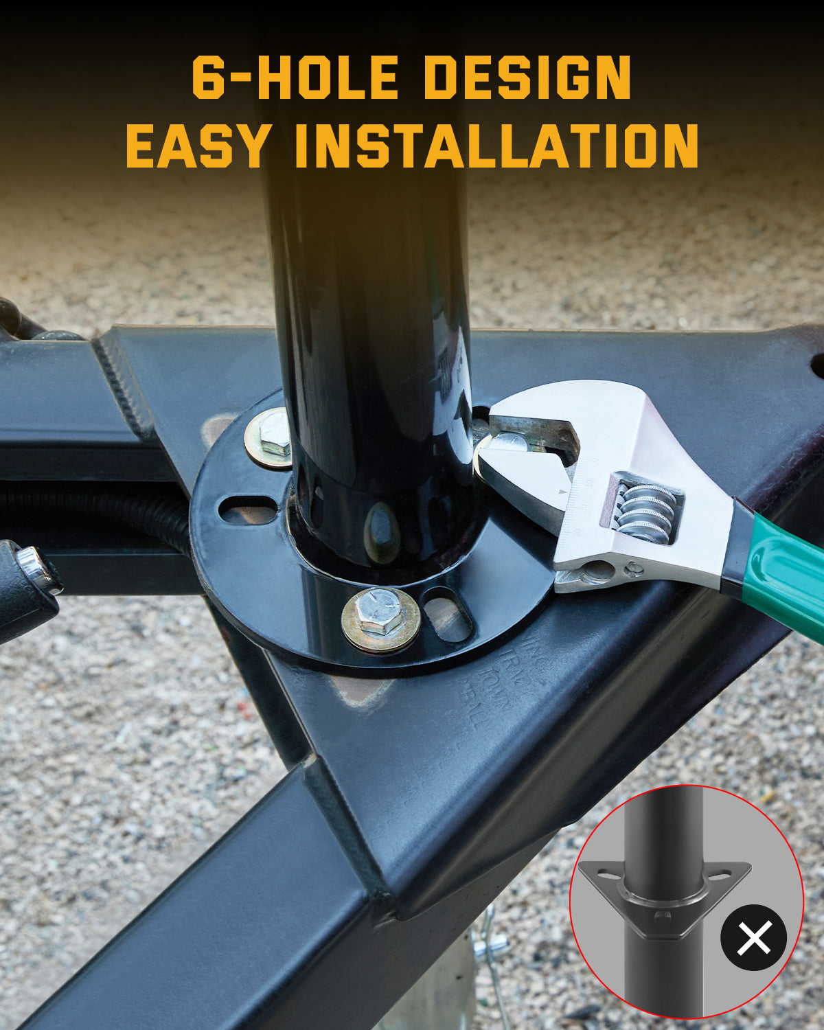 A-Frame Trailer Tongue Jack, 5000 lbs