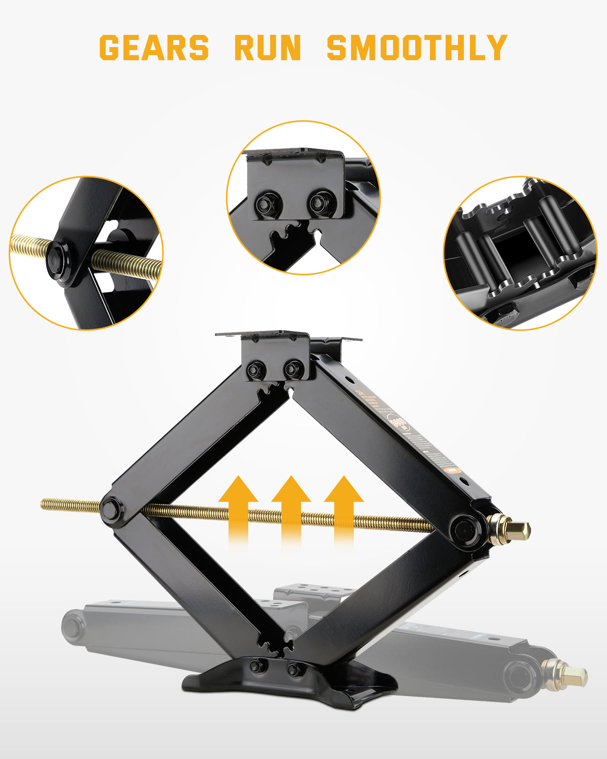 RV Stabilizer Leveling Scissor Jacks, 9500lbs 24 inch