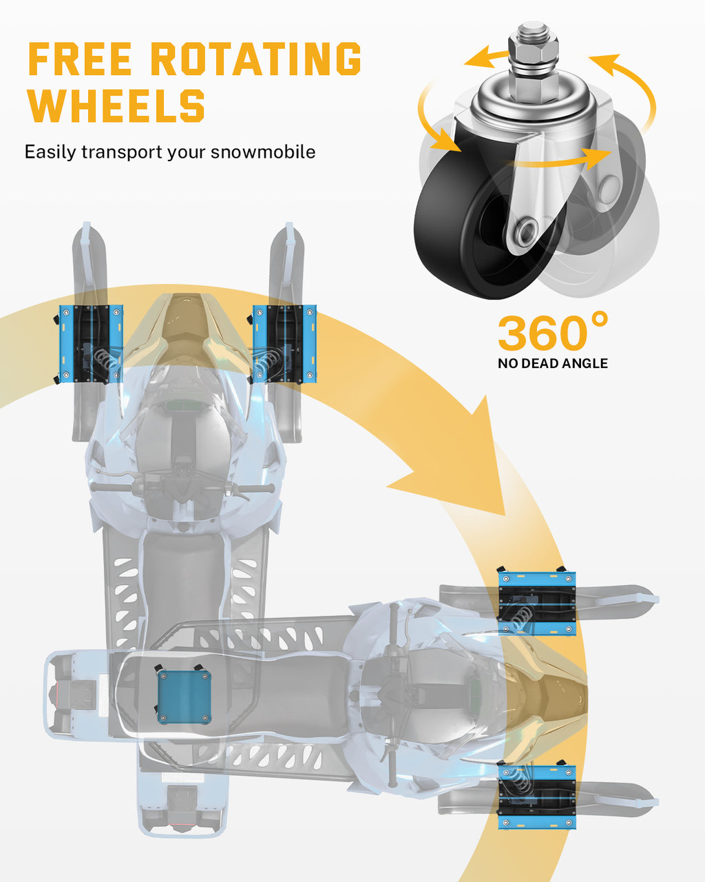 Snowmobile Dolly, 1500 lbs
