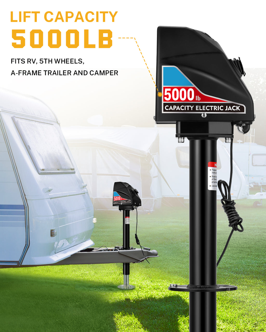 Electric Trailer Jack 5000lbs