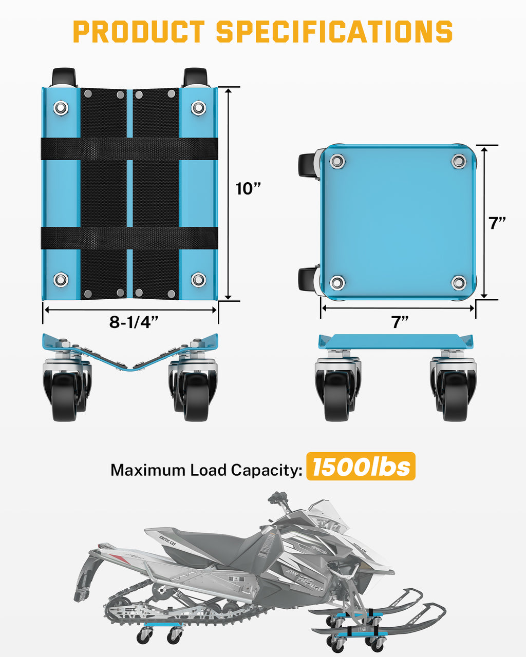 Snowmobile Dolly, 1500 lbs