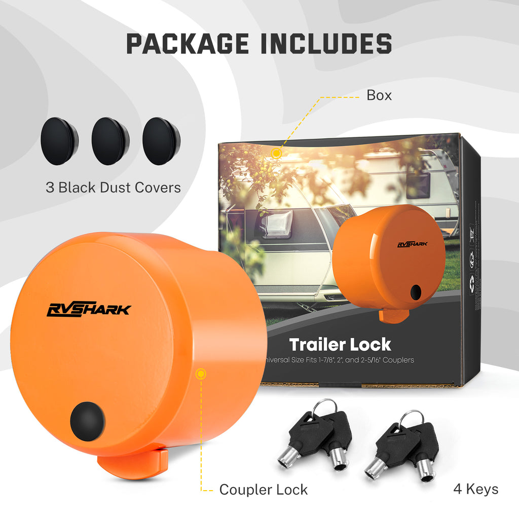 Heavy Duty Trailer Coupler Lock