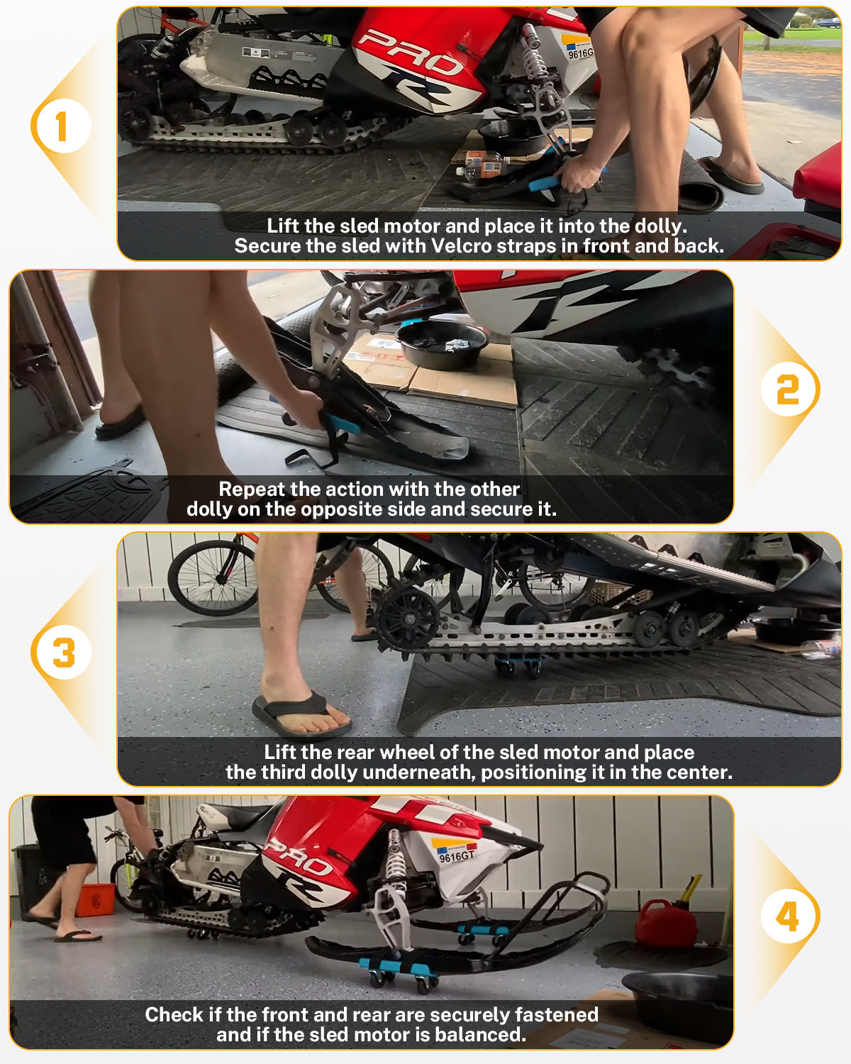 Snowmobile Dolly, 1500 lbs