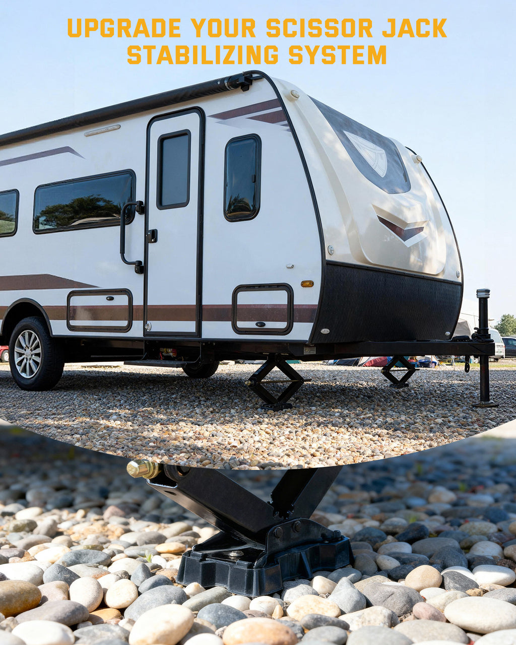 RV Stabilizer Jack Pad 15,000 lbs, 9.9 x 5.5 in