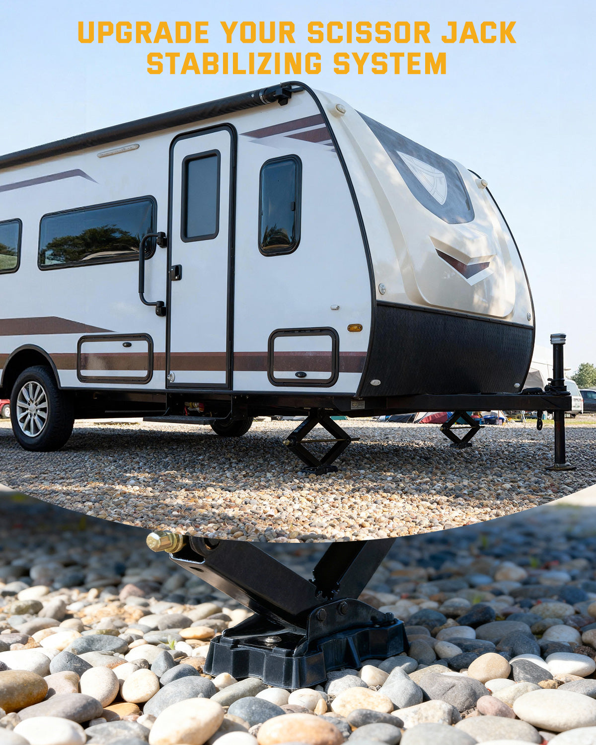 RV Stabilizer Jack Pad 15,000 lbs, 9.9 x 5.5 in