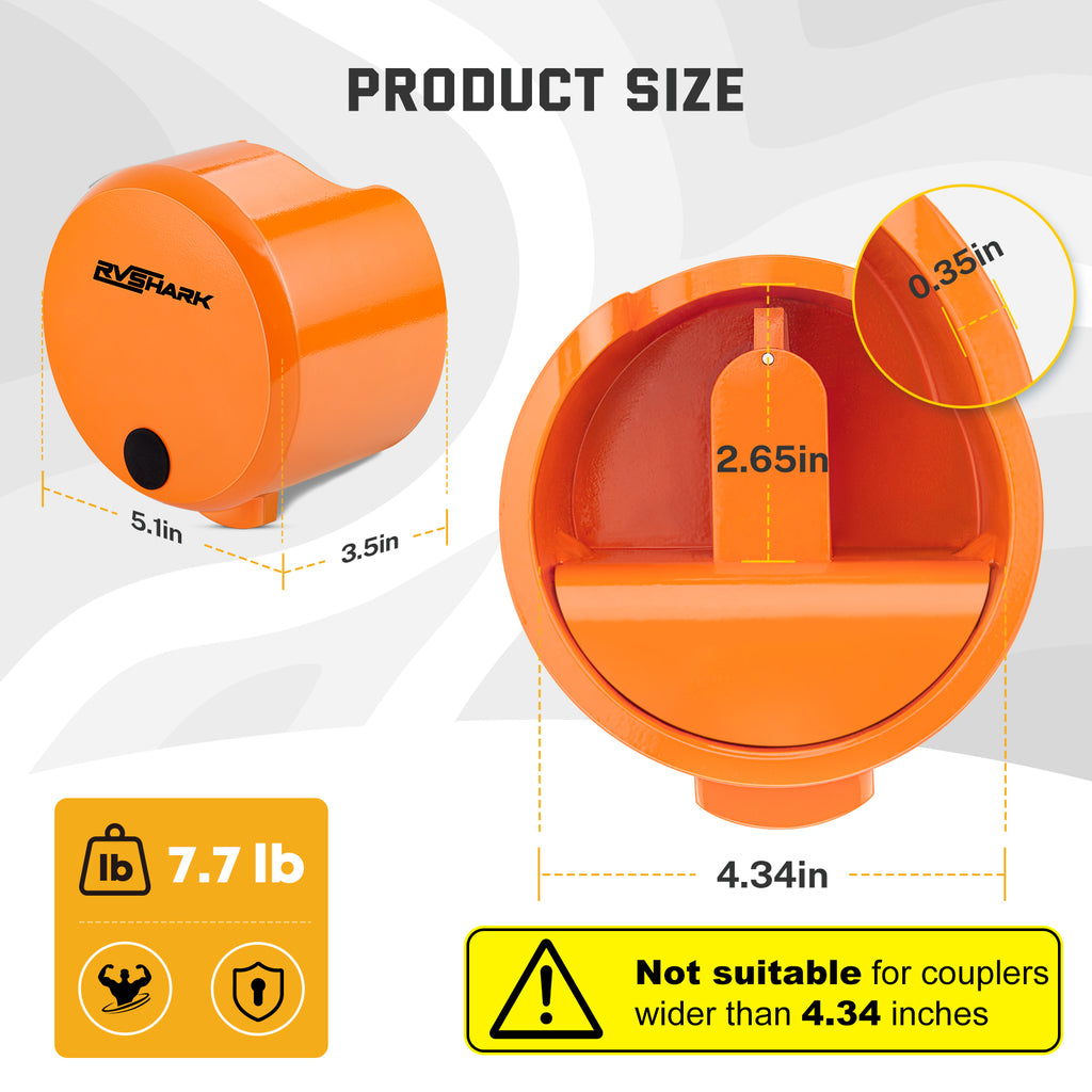 Heavy Duty Trailer Coupler Lock